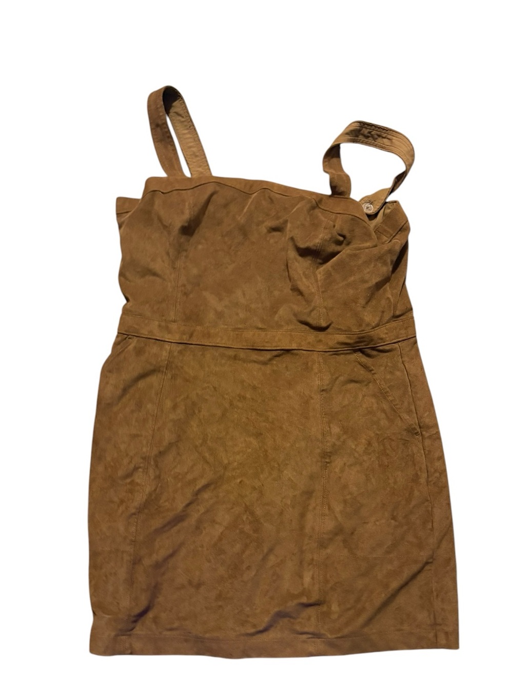 Abercrombie & Fitch Sueded Mini Dress in Brown